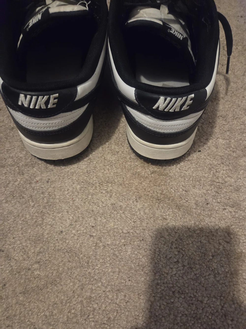 Nike Men’s Black and White Low-Top Sneakers